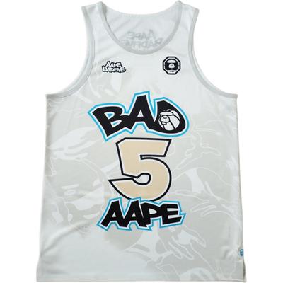 Li Ning X Aape Collaboration Anti-Five Series Basketball Breathable Sports Jersey Men Jerseys White Camouflage AAYT987-2