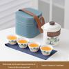 Heyuxi Mutton Fat Jade Porcelain Travel Tea Set