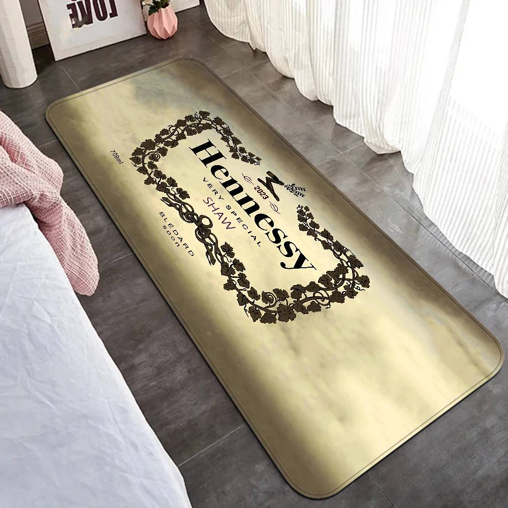 Hennessy Brandy Hallway Carpet Washable Non-Slip Living Room Sofa Chairs Area Mat Kitchen Doormat Area Rug