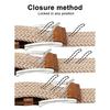 Men Casual Belt Canvas Woven Braided Web Belt Stretch Waist Casual Outdoor Work