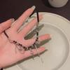 High-End Black Star Beaded Choker Necklace for Women - Elegant, Versatile Clavicle Chain