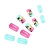 24 Pcs Coconut Tree Stick On Nail Gradient Artificial Nail Short Square False Nail Glossy Press On Nail for Woman Girls