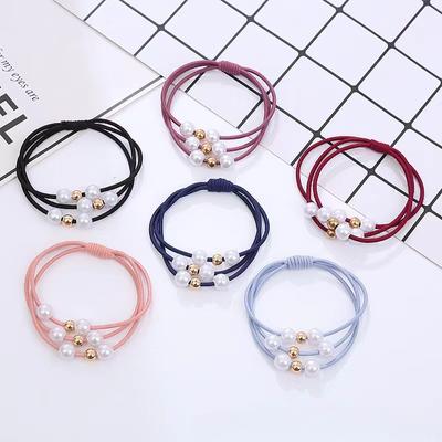 Hair Accessories Pearl Elastic Rubber Bands Ring Headwear Girl Elastic Hair Band Ponytail Holder Scrunchy Rope Hair Jewelry