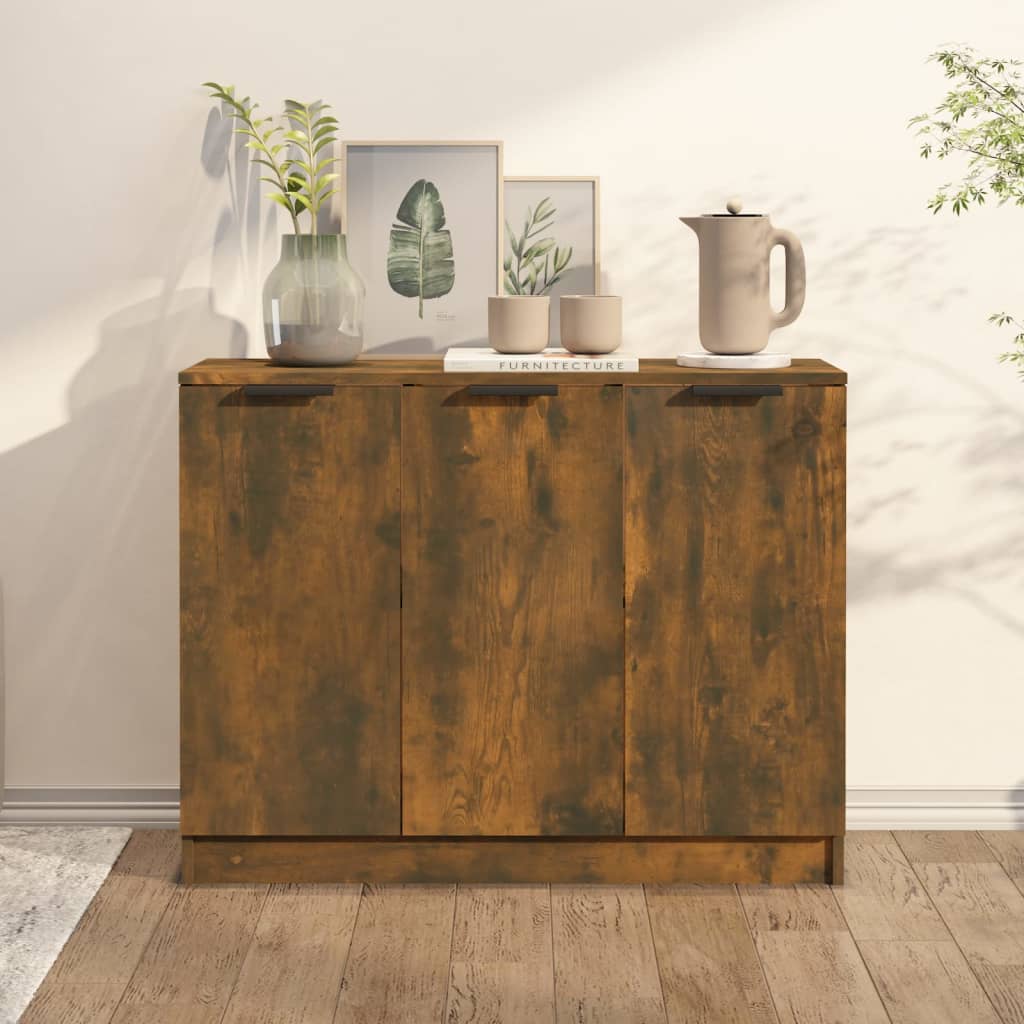 Sideboard Smoked Oak 90.5x30x70 Cm Engineered Wood
