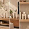 Tabletop Decor Minimalist Resin Arch Ornament with Sphere for Entryway Display, Modern Living Areas