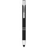 Pen with stylus of aluminum “Moneta” (blue ink) Deep black