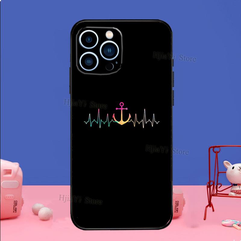 Anchor Boat Phone Case For iPhone Samsung Galaxy Redmi Xiaomi Oppo OnePlus Note S A 7 8 9 10 11 12 13 14 20 21 22 23 53 54 Pro Max Plus Ultra TPU Soft