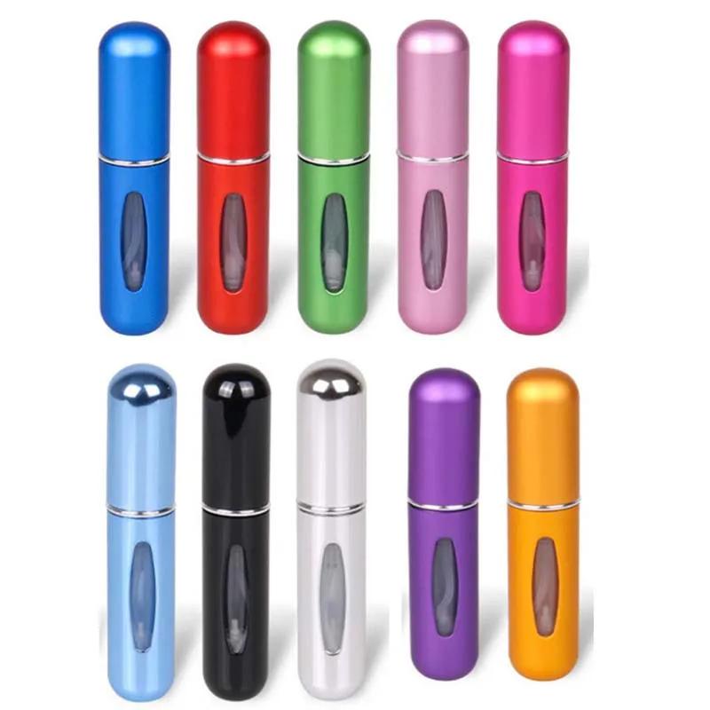1/5/10PCS 5ml Portable Perfume Atomizer Mini Perfume Bottle Sample Spray Bottle Dispenser Cosmetic Travel Container