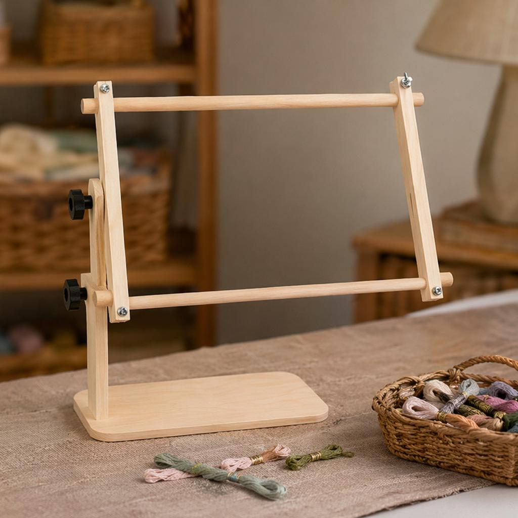Adjustable Tabletop Embroidery Stand Reusable Hands-Free Cross Stitch Frame Holder Multi-Purpose for Tapestry Sewing Needlework