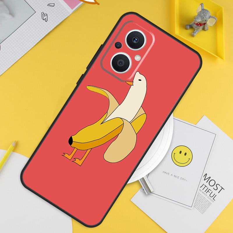 Memes Cartoon Funny Banana For OPPO Reno 12F 14F 13F 11F 10 11 12 13 14 Pro 7 8 Lite 8T OPPO Find X6 X5 X8 X9 Pro Case