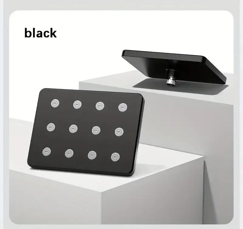 

Universal Large Shower Head 10-inch Large Shower Head Pressurized Anti-blockin Shower Head Bathroom Hotel чёрный