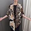Winter Fashion 130Cm Square Leopard Floral Thick Viscose Shawl Scarf Lady High Quality Wrap Pashmina Stole Bufandas Muslim Hijab