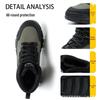 Top-Selling High-Top Microfiber Leather Safety Boots - Outdoor Mountaineering Steel Toe, Anti-Smash, Anti-Puncture, Wear-Resistant.