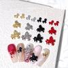 10Pcs Cute Cartoon Alloy Pony Nail Accessories Stylish Three-Dimensional Horse Nail Decoration For Girls Manicure Accessories