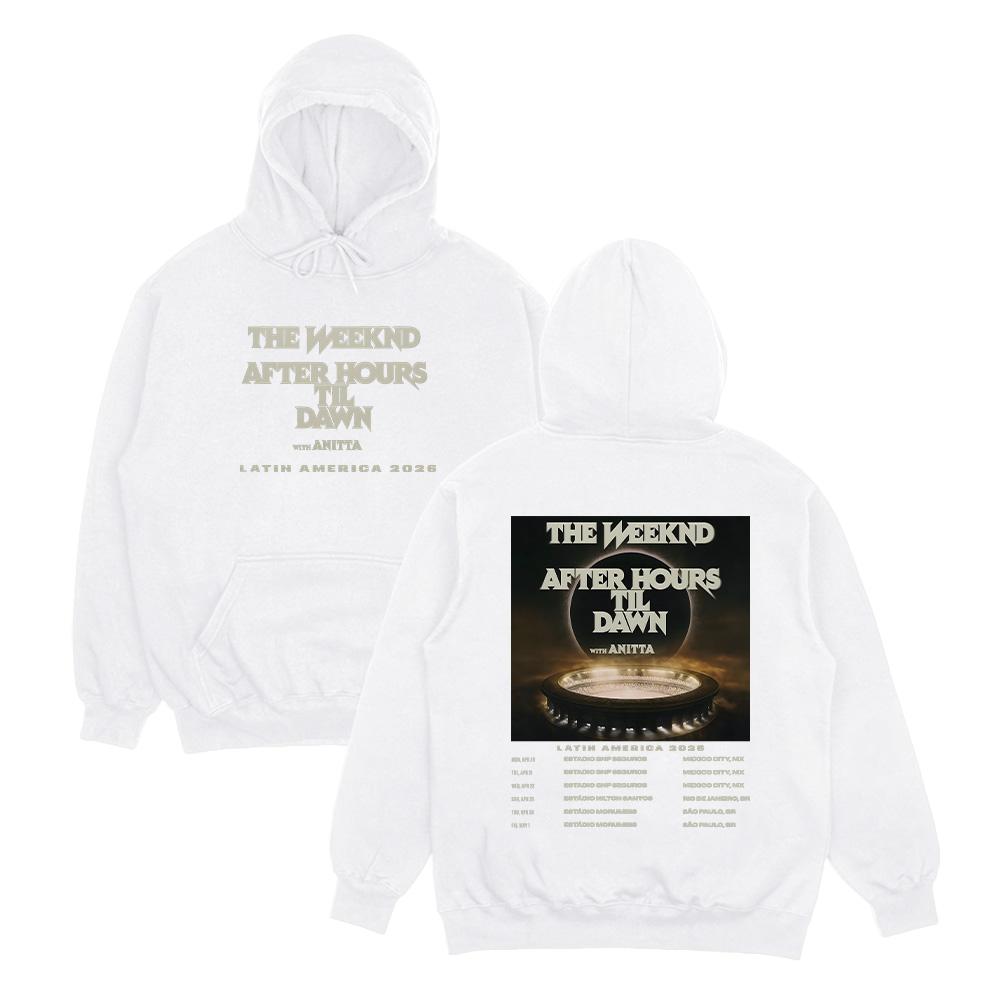 TheWeeknd Latin America 2026 Tour Hoodies Graphic Clothing Hip Hop Gothic Unisex Streetwear Long Sleeve Sweatshirt Hoody Y2K