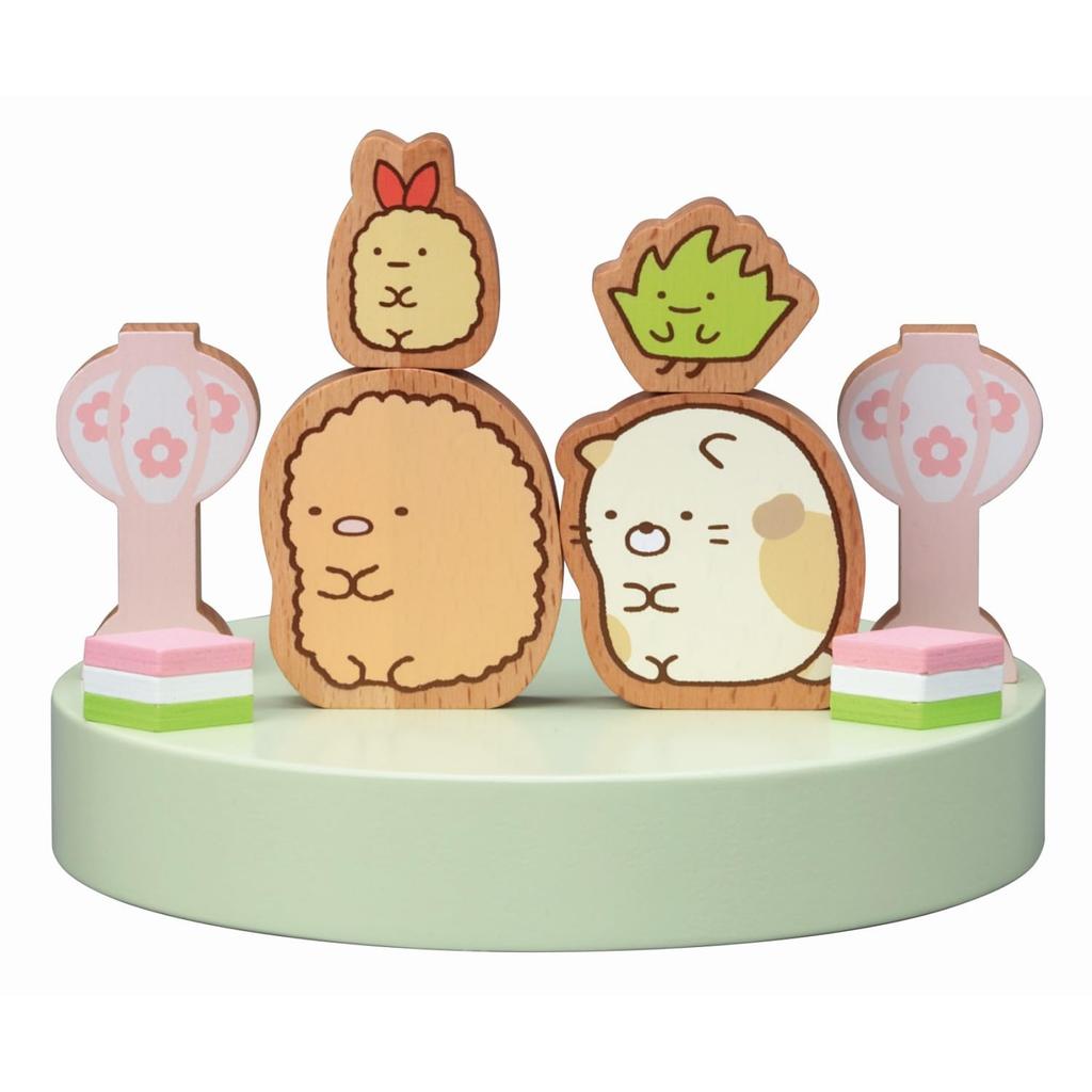 Hina Sumikkogurashi Wooden Hina Sumikkogurashi Doll Festival Wooden Building Cute Dolls, Dolls, Set, Blocks,