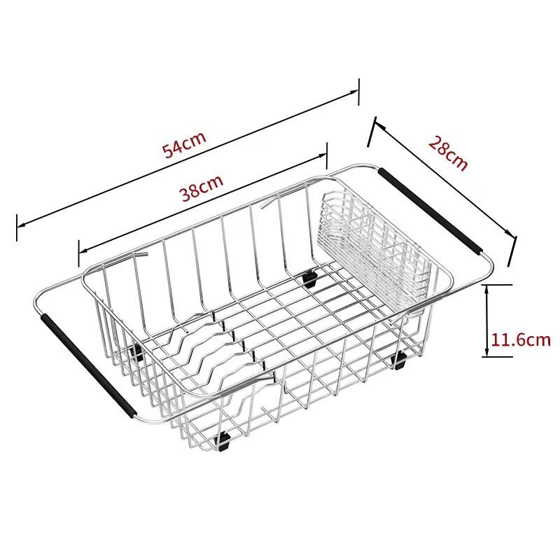 ZISIZ Adjustable Kitchen Dish Drying Rack