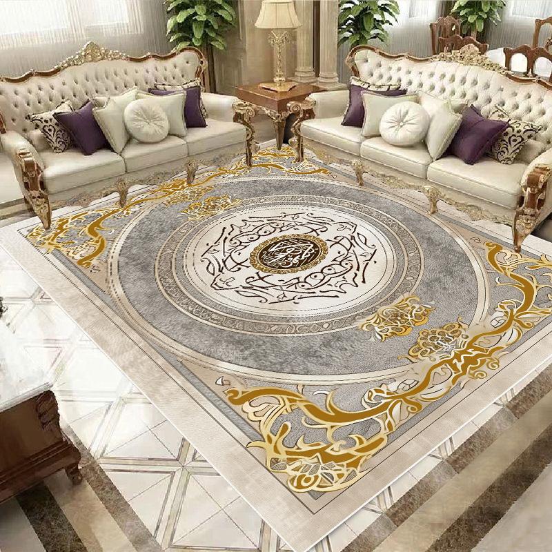 Luxury European and American Style Carpet Living Room Large Area Rugs 200x400cm Bedroom Decor Cloakroom Non-slip Floor Mat
