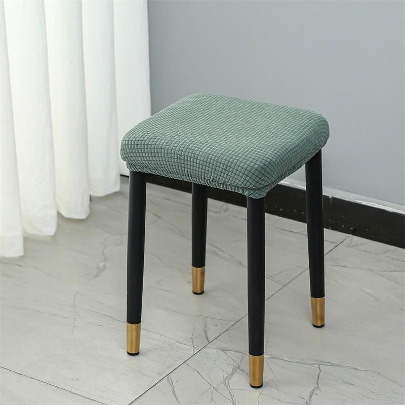 Elastic Chair Seat Cover Thickened Small Stool Cover Home Stool Cover Dustproof Dining Chairs Slipcovers Seat Case Home Decor