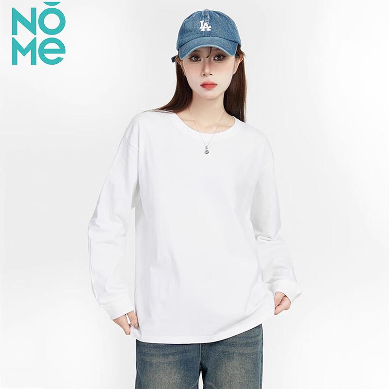 NOME Women s Pure Cotton Round Neck Long Sleeve T-Shirt XL