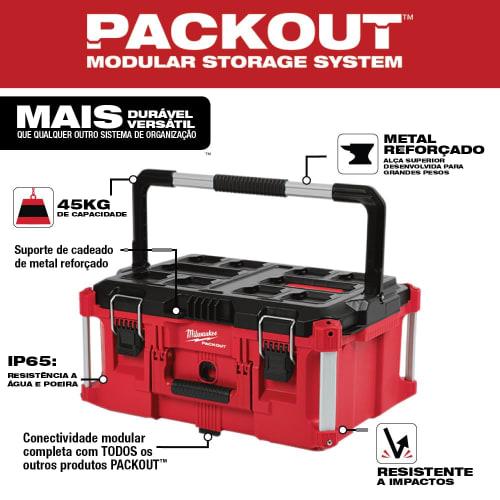 Milwaukee Electric Tool 48-22-8425 Pack out, Large Tool Box, Red