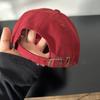 American Encore Red  White  Wide Brim  Face Small Baseball Hat for Women  Big Head  Baseball Cap Cotton