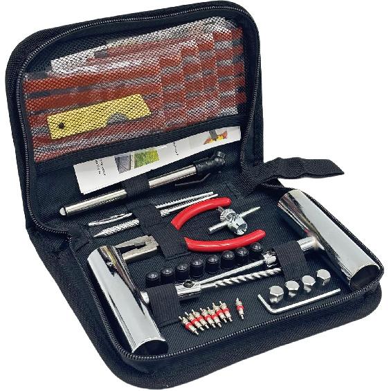 61Pcs Tire Repair Kit, Wheels Quick Seal, Universal Tire Repair Tools For Tire Repair For Car Truck Tractor Trailer Motorcycle