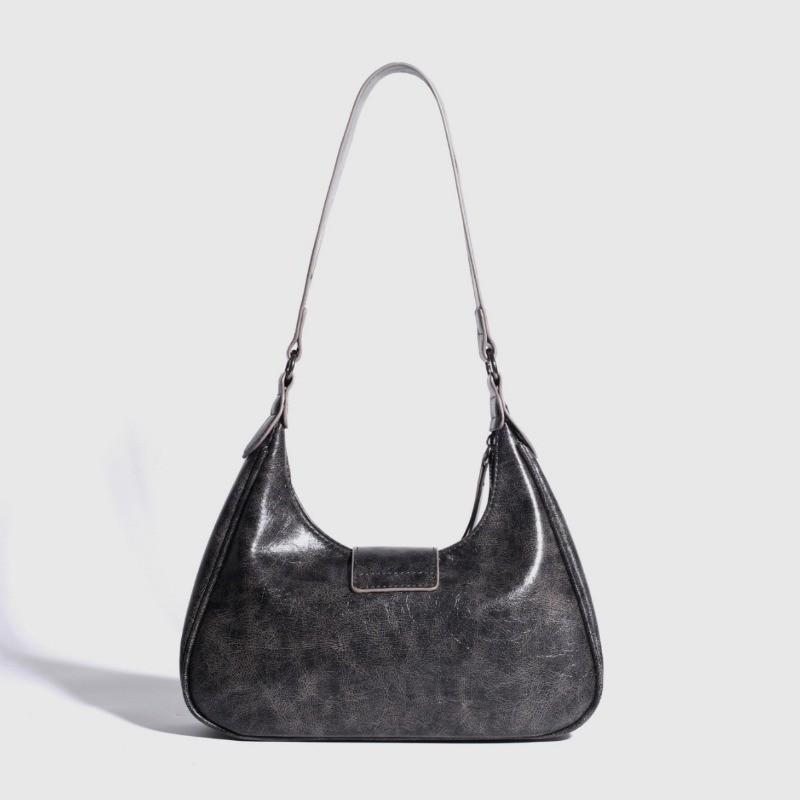 IELGY Ladies One-Shoulder Underarm Bag Retro Motorcycle Cross-Body Crescent Bag