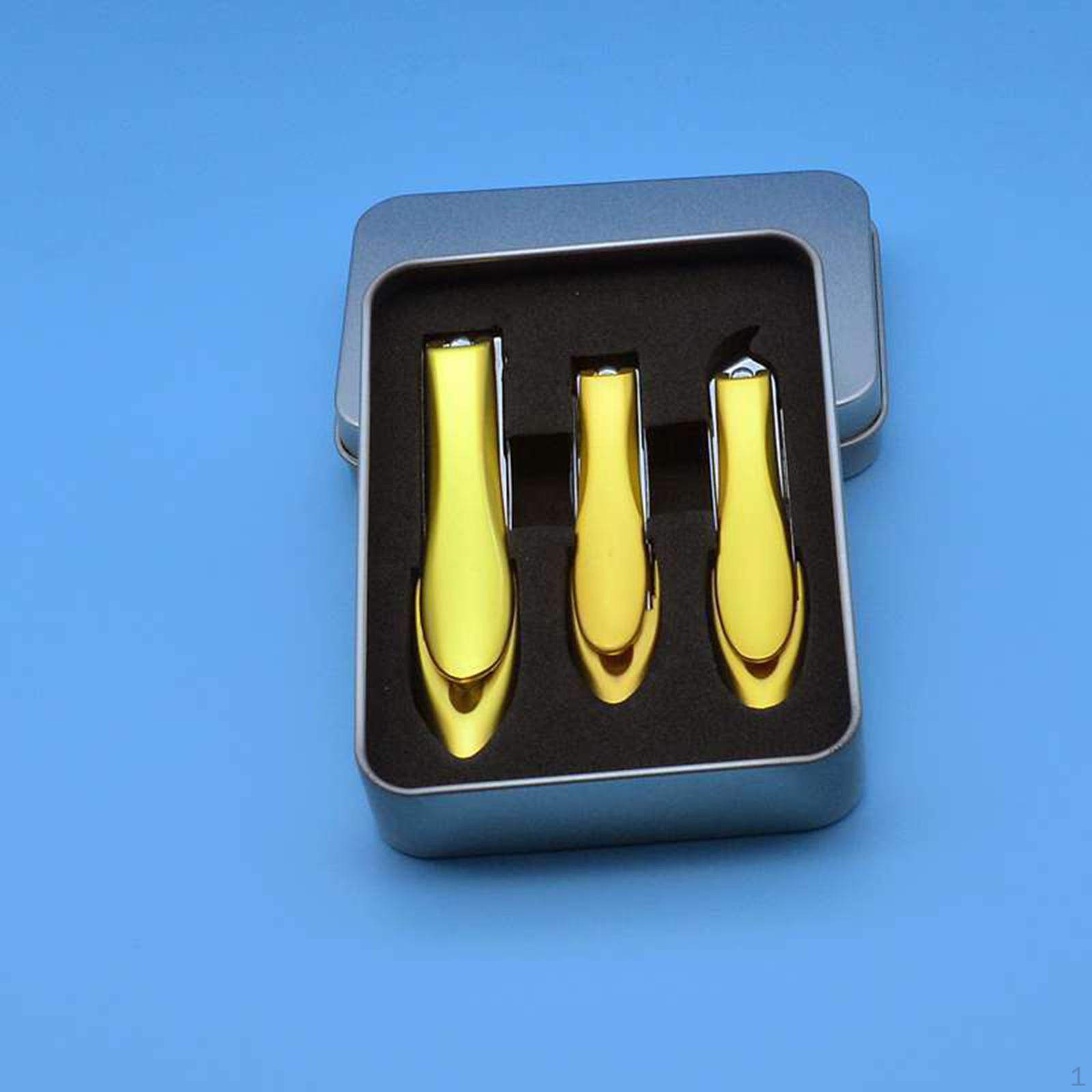 

3 шт., машинка для стрижки ногтей, маникюр с коробкой, защита от брызг, профессиональная наклонная кромка Golden