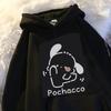 Felpa con cappuccio per bambina Sweatshirt pochacco Felpa carina Abbigliamento Kawaii Felpa per bambina Felpa Primavera Autunno Top per bambini