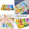 Wooden Fishing Childrens Logarithmic Board Letter Shape Pairing Toy Learning For