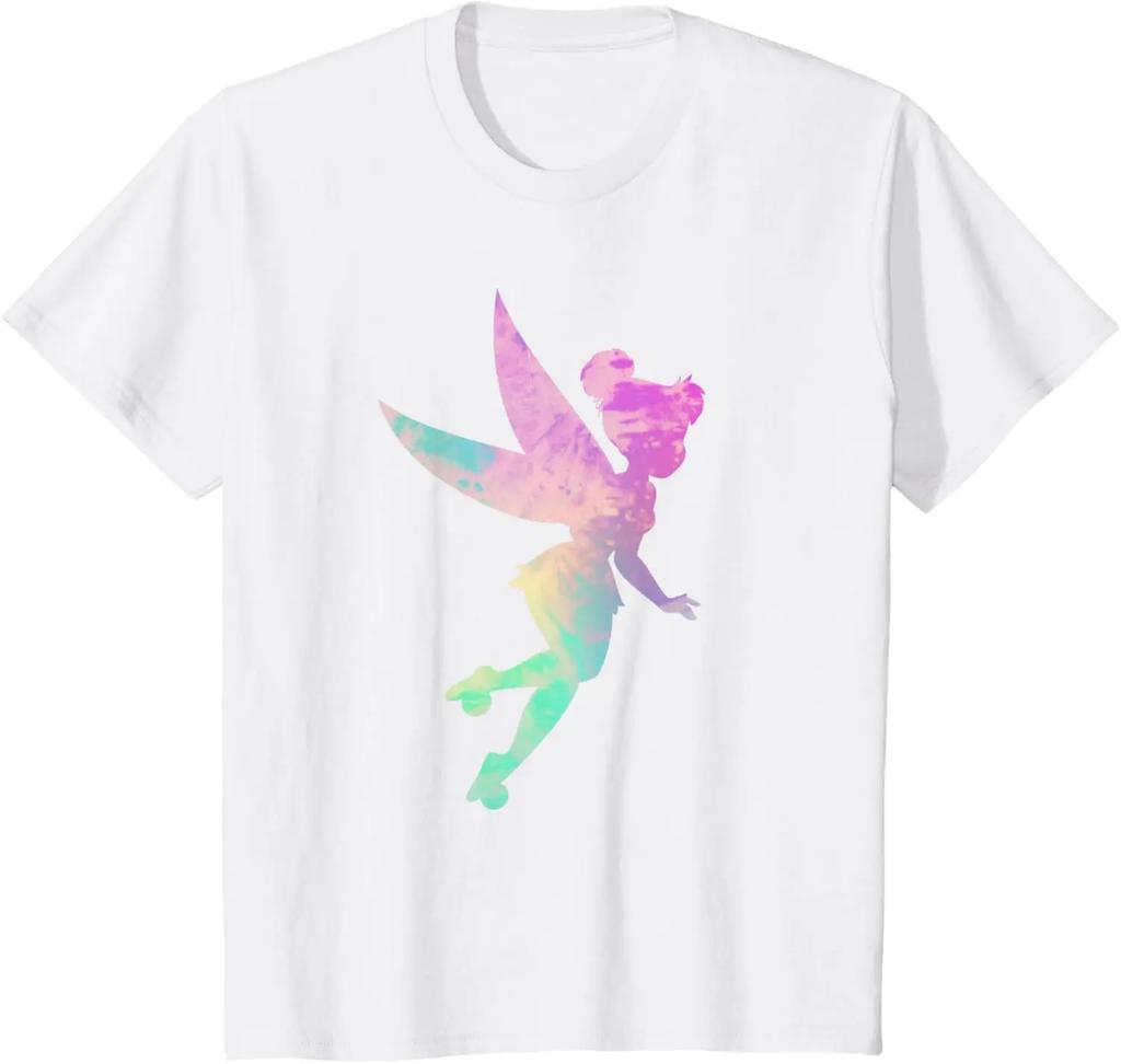 Hot Fashion Disney Peter Pan Tinker Bell Tie Dye 90s T-Shirt S-4XL Four Seasons Gift