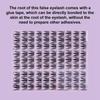 Sweet Glue Free Fake Eyelashes Curled Cluster False Lashes Individual Fake Eyelashes  Daily