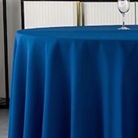 Round Polyester Tablecloth Elegant Solid Color Fabric Table Cloth Decorative Table Cover for Parties Weddings 71" -118