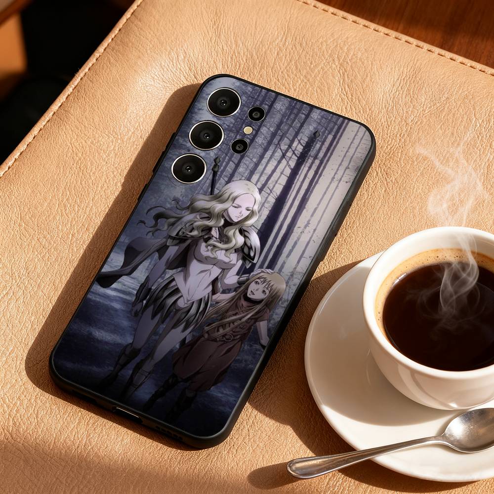 Custodia per Telefono Anime C-Claymore per Samsung S25,S24,S21,S22,S23,S30,Ultra,S20,FE,Lite,10,9,Copertura Nera