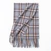 Scarf New Imitation Cashmere Retro Scarf Women's Autumn and Winter Plaid Scarf Fringed Shawl Scarf