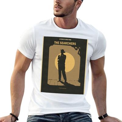 The Searchers Minimalist Movie Poster TShirt T Shirts for Unisex Graphic Vintage T Shirts for Unisex Cotton Soft TShirt