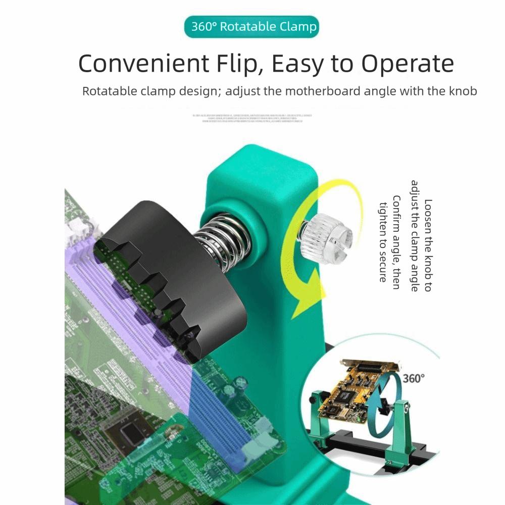 360° Rotation Circuit Board Soldering Bracket Soldering Stand  Computer Maintenance