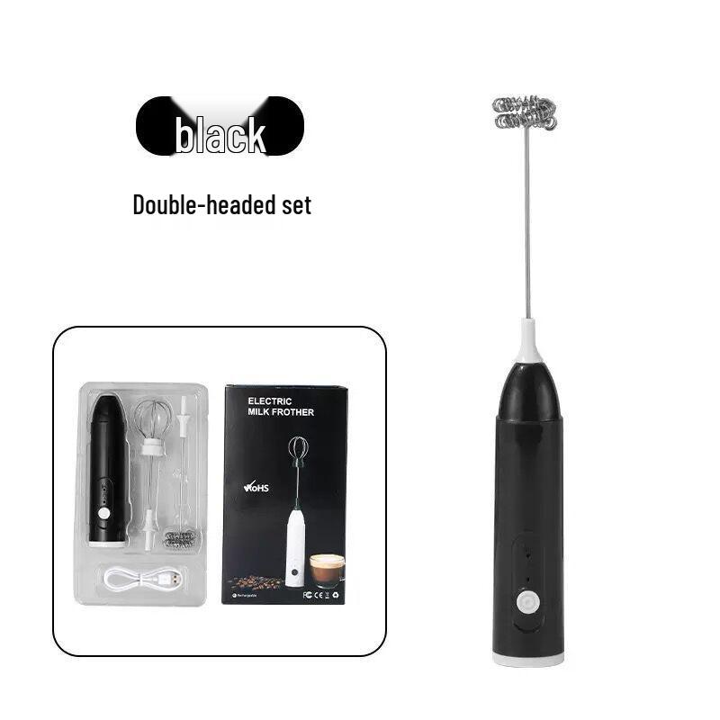 Wireless Electric Milk Frother - USB Rechargeable Handheld Coffee Blender Stick