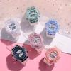 Electronic Watch Middle and High School Students Ins Wind Trend Unicorn Transparent Belt Electronic Watch