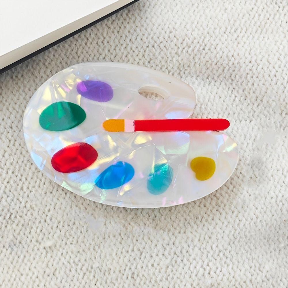 Funny Book Hair Claw Cute Geometry Acetate Hair Clip Pencil Hair Barrettes  Back To School