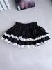 Ruffled Hem Mini Skirt: Summer Fluffy A-line for Petite Girls, Anti-exposure, High Waist Slimming Style