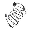 1.8m USB Charging Cable Double Magnetic Ring Playback Charging Cable Game Accessories for Xbox 360 Wireless Game Controller
