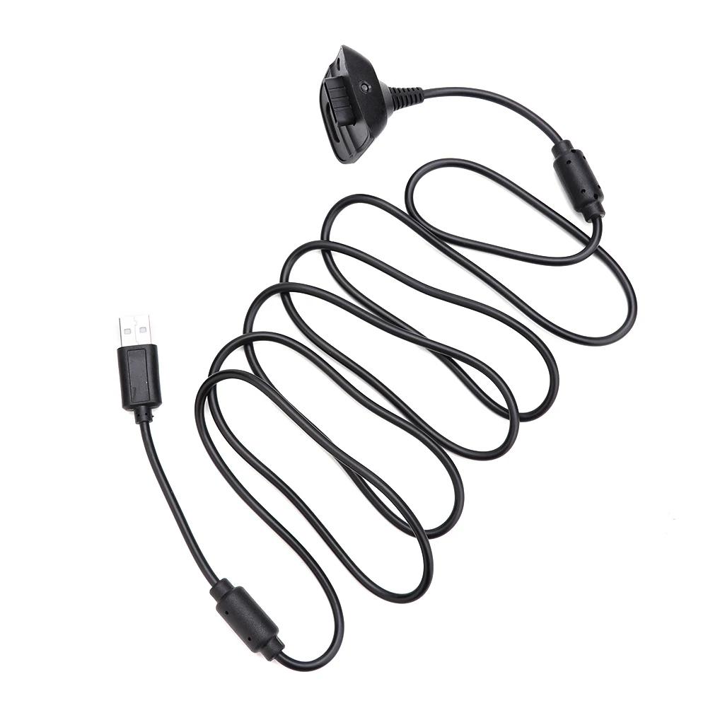 1.8m USB Charging Cable Double Magnetic Ring Playback Charging Cable Game Accessories for Xbox 360 Wireless Game Controller