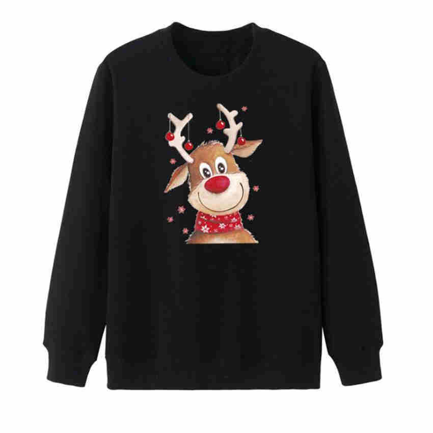 Christmas Deer Pattern Girls Clothing Patches DIY Washable Transfer Sticker Garment Accessory