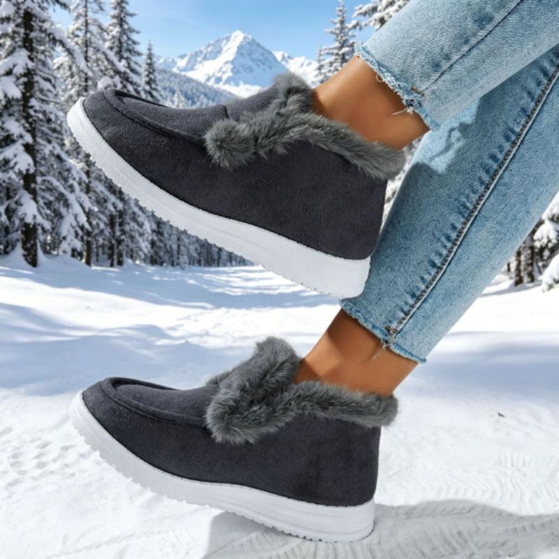 Women's Winter Warm Slip-On Shoes Outdoor Soft Comfortable Casual Shoes