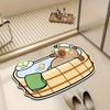 VIKAMA Cute Cartoon Bear Carpet Kitchen Rug Doormat Welcome Mat Bathroom Mat Rug For Bedroom Carpet For Live Room Home Dec
