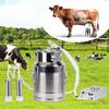 15L Electric Goat Milking Machine 220V Cattle Pulsating Milking Machine Stainless Steel Milker Bucket Vacuum Pump