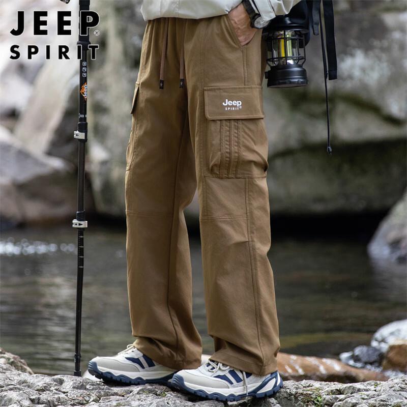 JEEP SPIRIT Men's Loose Fit Autumn/Winter Cargo Pants