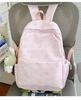 School Bag Printed Student Backpack Letter Backpack, Versatile for Middle and High School Students and Girls, Casual for Class, Large Capacity Fresh 